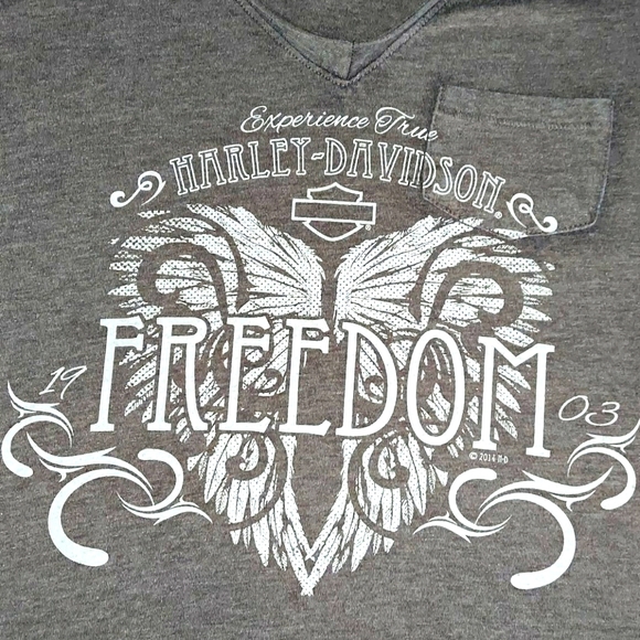 NWOT HARLEY DAVIDSON soft Jersey Short Sleeve Blo… - Picture 2 of 6